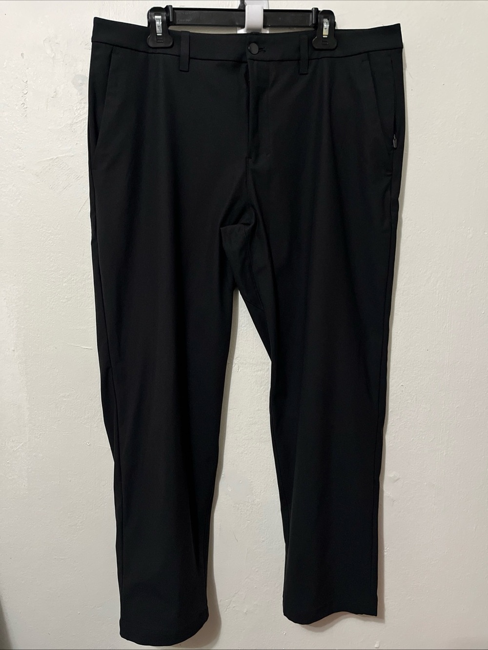 Lululemon Mens 36 Commission Casual Pant Slim Warpstreme Obsidian Black LM5AR2S